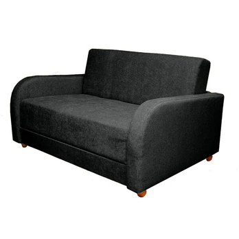 Sofa-lova Simona 2S, juoda, geltonas