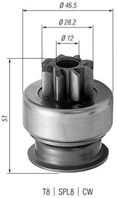 Krumpliaratis, starteris MAGNETI MARELLI 940113020176