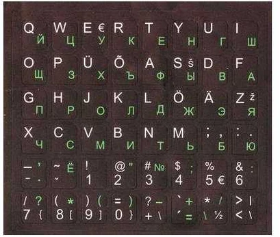 Pelė KL_black-green_wh