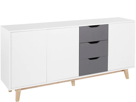 Komoda Manny 60711800, balta/pilka