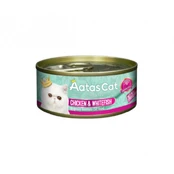 Aatas Cat Creamy konservas katėms Chicken&Whitefish 80g kaina