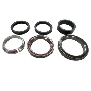 Specialized integruota vairo kolonėlė | 1-1/8" Upper / 1-3/8" Lower / 45X45° / Split Compression RingG & Carbon Spacers