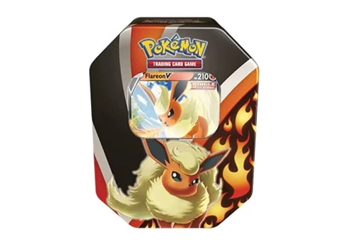 Pokemon TCG Fall Tin 2021 Eevee Evolution Flareon