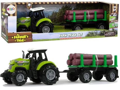 Žaislinis traktorius LEAN Toys A Farmers Tale 11113, juoda/žalia