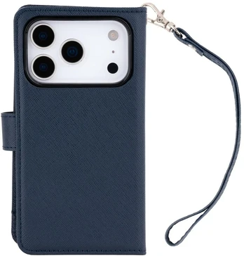 Dėklas Mercury Essential Diary do iPhone 17 Pro / 18 Pro tamsiai mėlyna