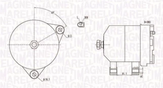 Kintamosios srovės generatorius MAGNETI MARELLI 063731915010 kaina