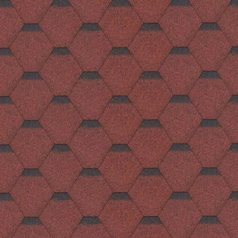 Bituminis lakštas Timbela Hexagonal Rock, raudona