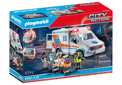 Konstruktorius Playmobil City Action Ambulance 71232, plastikas