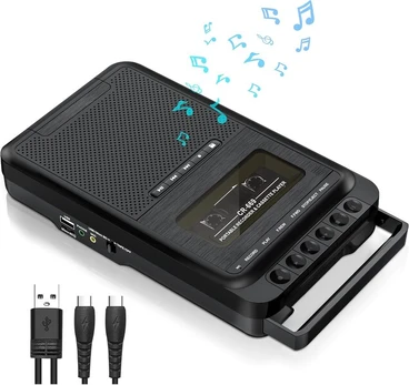 Diktofonas Kasečių grotuvas su MP3 keitikliu