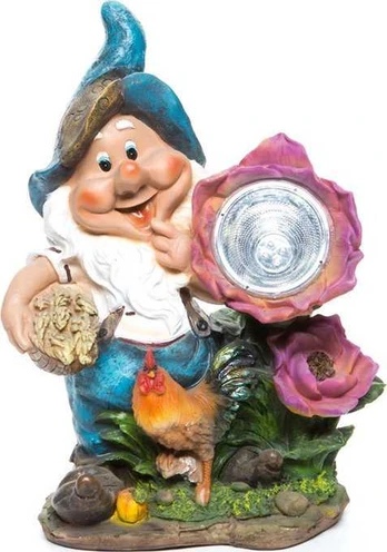 Garden Center Voyageur Press STATUE DWARF AND CHICKEN