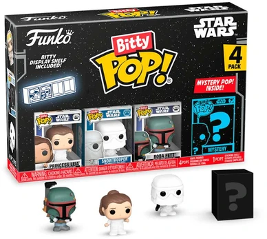 Funko Blister 4 figures Bitty POP Star Wars Leia