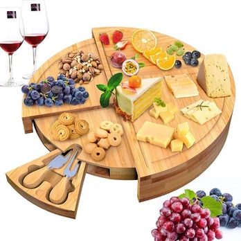 Tapas lenta - Įskaitant sūrio peilius - Bambukinis - ø 38 cm