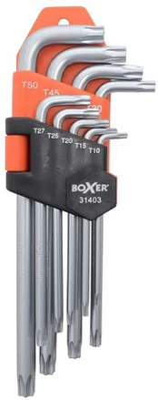 BOXER Torx nøglesæt 9 dele - CR.V stål