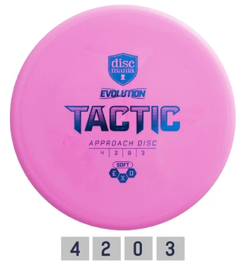 DISCMANIA SOFT EXO TACTIC Evolution Midrange Driver Pink Diskgolfo diskas