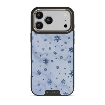 Ice Queen - Snowflakes iPhone 17 Pro Max Case, Elite Dark (MagSafe) / Gold