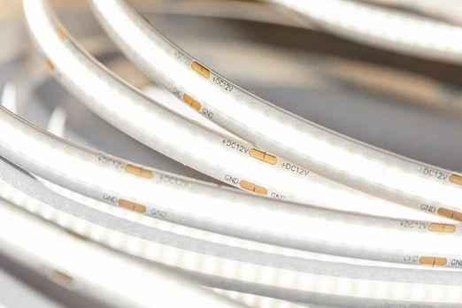 LED Strip COB 12V, 480LED/m, 8mm, 10W/m, without gel, neutral baltas