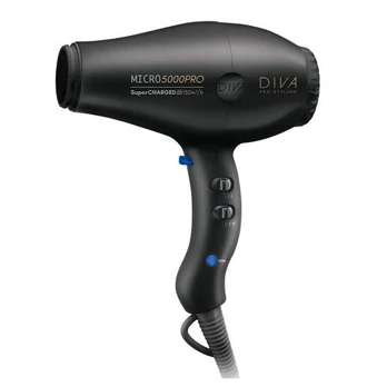 Diva Pro Styling Micro 5000 Pro Dryer Plaukų džiovintuvas Black