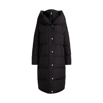 Striukė moterims, Juoda, Pl clr dwn-insulated-coat