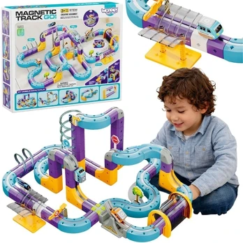 Konstruktorius magnetinis WOOPIE, 3D trasos