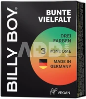 Billy Boy condom Fun Mix 3pcs kaina