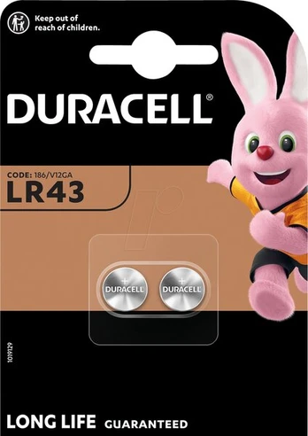 Duracell baterija LR43 , 2 vnt