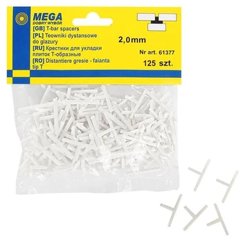 Kryželiai plytelėms Profix, 125 vnt., 0.2 cm