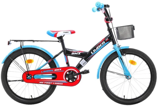 Vaikiškas dviratis, bmx Limber Monteria 20, mėlynas/juodas/raudonas, 20"