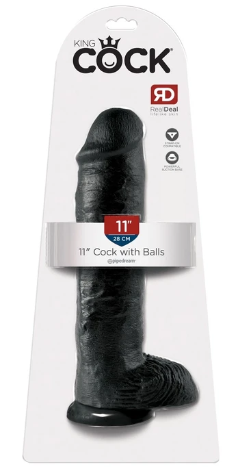 Dildo KING COCK 11 WITH BALLS 28 cm