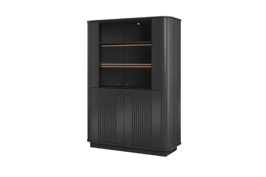 Vitrine Vesper - Black / Black Handles