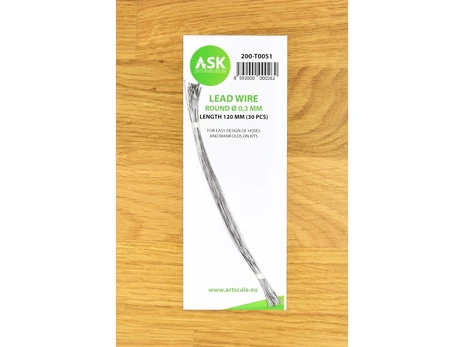 ASK švino viela 0,3 mm x 120 mm, apvali