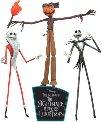 Diamond Select Disney Nightmare Before Christmas set 3 action figures 18cm