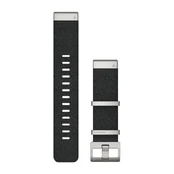 Apyrankė Garmin QuickFit 22 Watch Bands, Jacquard-weave nylon strap Black kaina