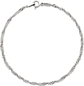 Sidabrinė apyrankė "Singapore" Brasco 63873