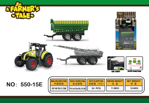 Tractor with Lights and Sounds + Trailers