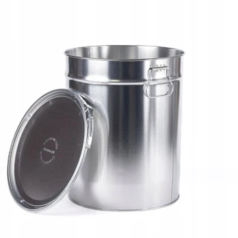 Metalinis kibiras 30l su užveržimo žiedu 10 vnt.