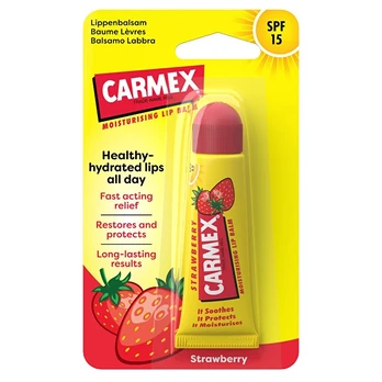 Carmex - Moisturizing lip balm SPF 15 Strawberry Lip Balm 10 g