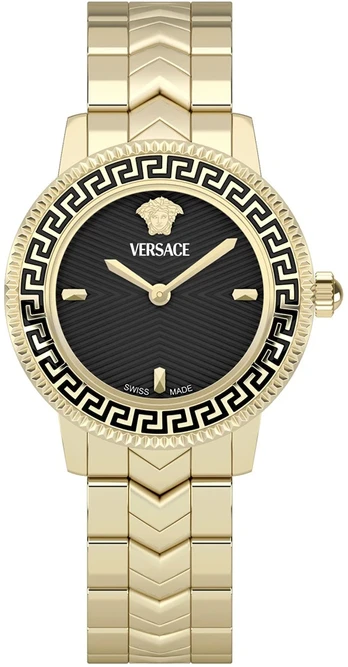 Versace moteriškas laikrodis V-Icon juodas