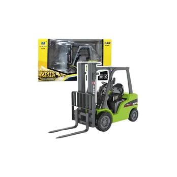 Metal Forklift Moving Forks Huina Green 1:50