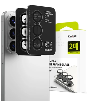 Kameros apsauga Samsung Galaxy S26 / S26 Plus telefonui "Ringke Camera Frame Protector 2-Pack"