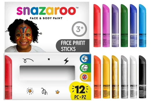 Snazaroo - Make-up colors pins (12 pcs) (791103)