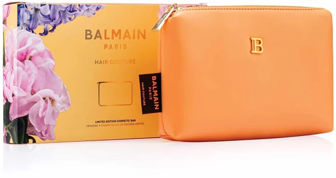 Balmain, Ss25, GWP Textile Pouch, Oranžinis