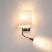 SLV "Coupa" sieninis šviestuvas su LED skaitymo lempa