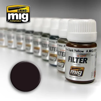 AMMO by MIG Jimenez AMMO MIG - Filtras BROWN FOR DARK Žalias, 35ml, 1506