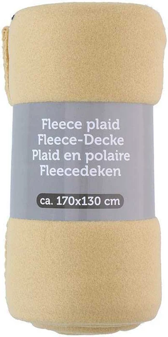 Other Brand Fleece antklodė 170x130 (geltona)