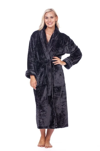 Chalatas moterims Elite Bamboo, pilkas