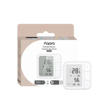 Aqara W100 Zigbee ir Thread klimato temperatūros ir drėgmės jutiklis (TH-S04D)