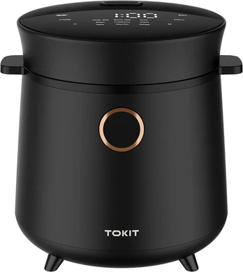 TOKIT mini ryžių viryklė 1,5 l, 350 W, 9 programos, TK-RICECOOKER-EU