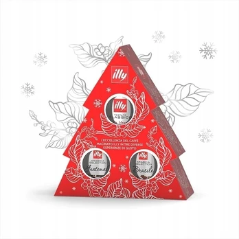 Kalėdinis rinkinys - Illy Christmas Tree malta kava 3x125g