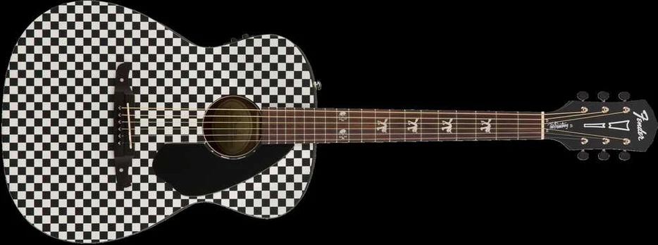 Elektroakustinė gitara Fender Tim Armstrong Hellcat, šachmatinė