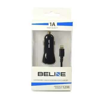 AD. SAM. BELINE 1XUSB + LIGHTNING 1A Juoda/Juodas IPHONE 5/6/7/8/X